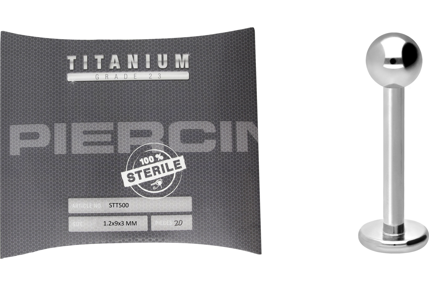 Sterilisiertes Titan Labret Piercing